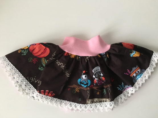 Jupe bébé avec hiboux halloween