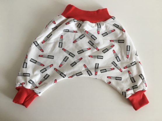 Sarouel bébé rouge à lèvres